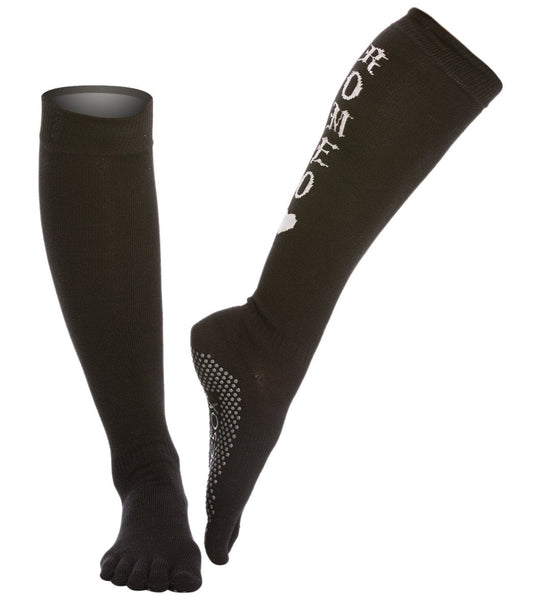 Toesox Knee High Scrunch Full-Toe Yoga Grip Socks Solemate
